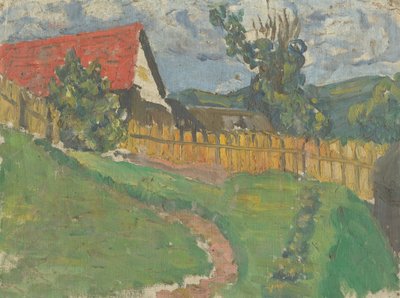 دراسة المناظر الطبيعية مع المنزل بواسطة فريدا قسنطينة